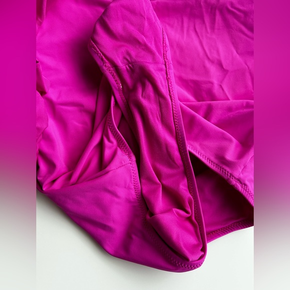 Zara Ruffle Swimsuit in Fuchsia - Picture 7 of 7